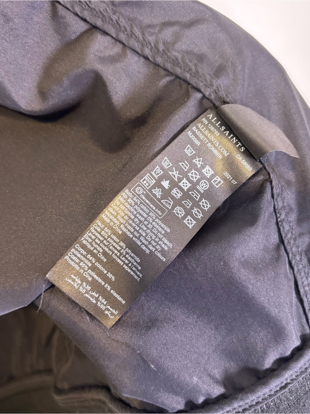 AllSaints Bassett Bomber Jacket - Picture 7 of 7